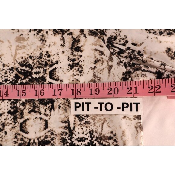 212 Collection Women's Animal Print Button-Up Shirt Size X Large - Picture 8 of 12